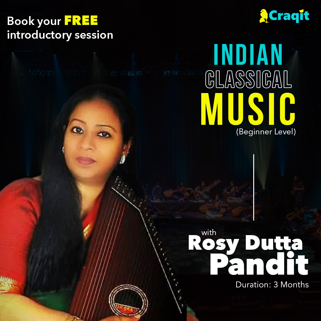 craqitcommunity's tweet photo. Immerse yourself into this dynamic world of #Music with a #beginnerlevel course in #indianclassicalmusic by #RosyDuttaPandit.
Request for a FREE INTRODUCTORY Session through Below link.
https://t.co/kSrwIcpqnJ
#indianclassical #music #classicalmusic #classicalvocalist #Craqit https://t.co/hjoxNUCHdo