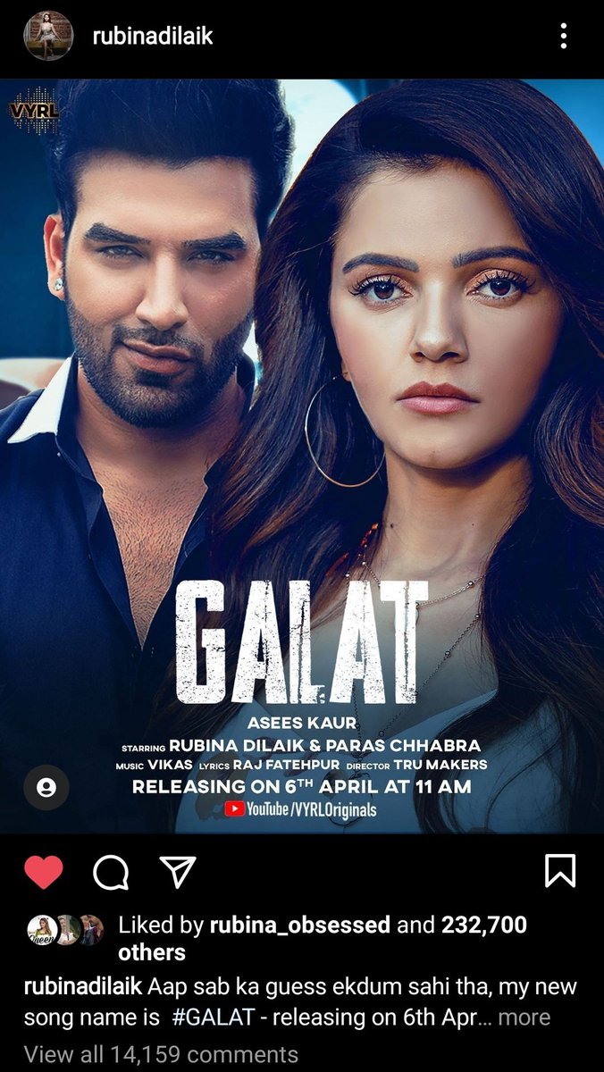 HeyItsRohantic's tweet photo. #RubinaDilaik Ki New Post Pr
Itne Km Likes Or Comments 🙄
Bhut Hi #Galat Baat Hai

Go Like and Mass Comment

#RubiHolics https://t.co/7UDSLRSMkT