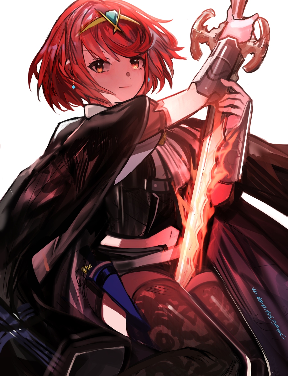 ホムラ(ゼノブレイド2) 「毎日ホムラちゃん#3 #ゼノブレイド2 https://t.co/8vZl33O」|tarboのイラスト