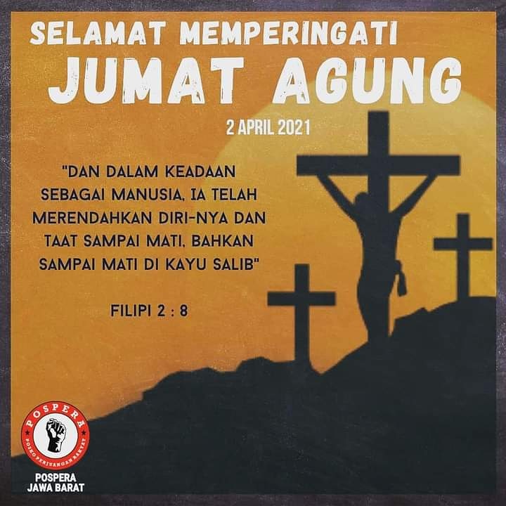 sadjudi's tweet photo. Selamat Memperingati Jumat Agung utk Sahabat2 yg Memperingatinya.

'Kita adalah Saudara dalam Kemanusiaan'

#PosperaJawaBarat
#TeddyRisandi 
#PosperaIndonesia https://t.co/oeEF3CyStV