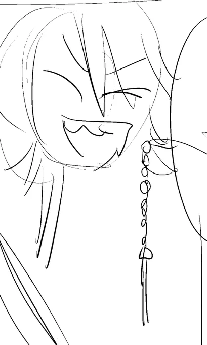 下描きおわった!!!!!!!(なお精度) 