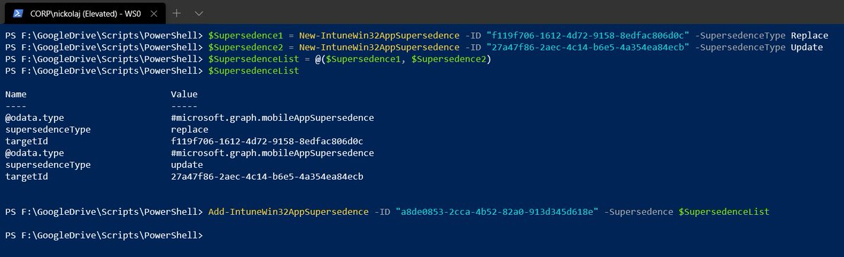 #MSIntune #PowerShell module IntuneWin32App will soon be updated with support for Dependencies and Supersedence - stay tuned! <a href="/MSEndpointMgr/">MSEndpointMgr</a>