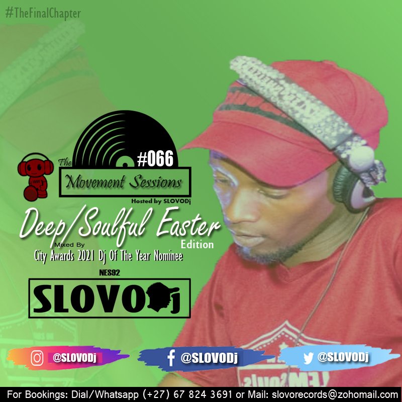 SLOVODj's tweet photo. The Movement Sessions #066(Deep/Soulful Easter Setup) By SLOVODj
Source: https://t.co/kiJdHGgLkN

for tracklisting visit the provided link
For Bookings☎️: Dial/Whatsapp (+27) 67 824 3691 
📧Mail: slovorecords@zohomail.com
Simply tap on the follow button on your social media. https://t.co/iIyVeCul8p