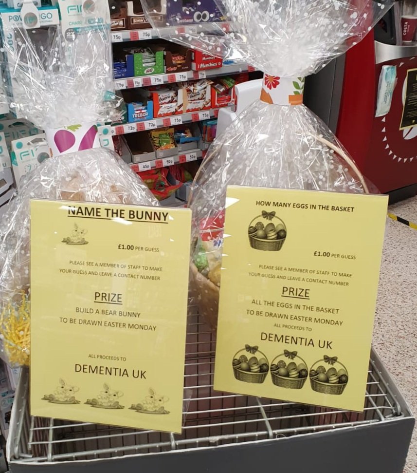 VPadley's tweet photo. Come and have a go on our prize draw for only a £1 a go you could win one or even both all proceeds to go Dementia UK Eckington Coop 
@DementiaUK 
@garton_matthew 
@mycoopfood 
@PaulalanDennis https://t.co/brTXgQYWbv