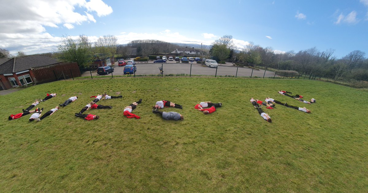 bishop_ce's tweet photo. Eagles class have loved their Easter activities shared by Rev Cathy. Here are some photos of our version of a quite literal, 'big welcome', just like Jesus received when he rode into Jerusalem. If you saw Mr O up a ladder in the middle of the field, well...here's why 😂 https://t.co/oO5NmsXYv4