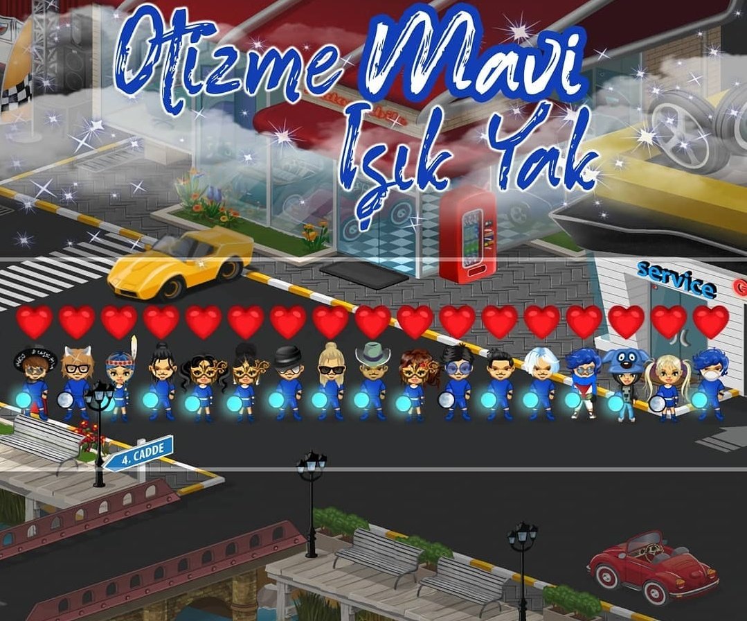 #otizmemaviısıkyak 💙