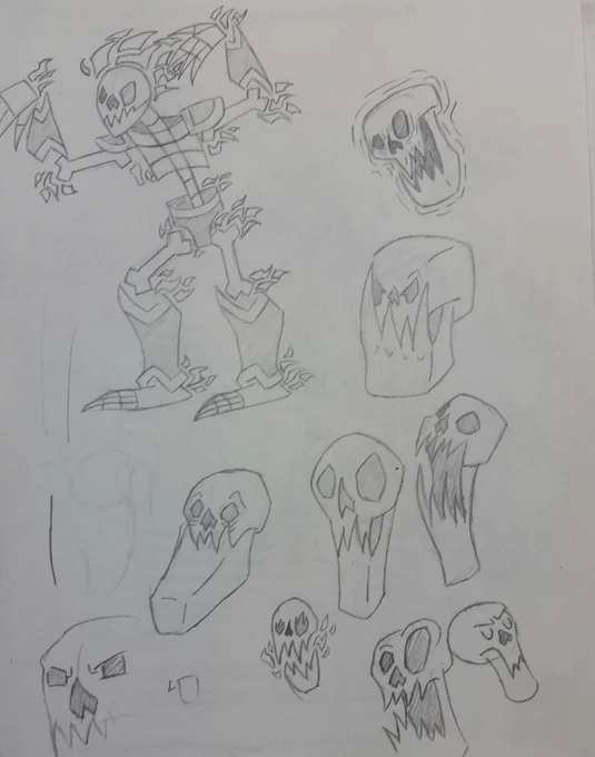 More old art of skeleton boyos (2/2) 
