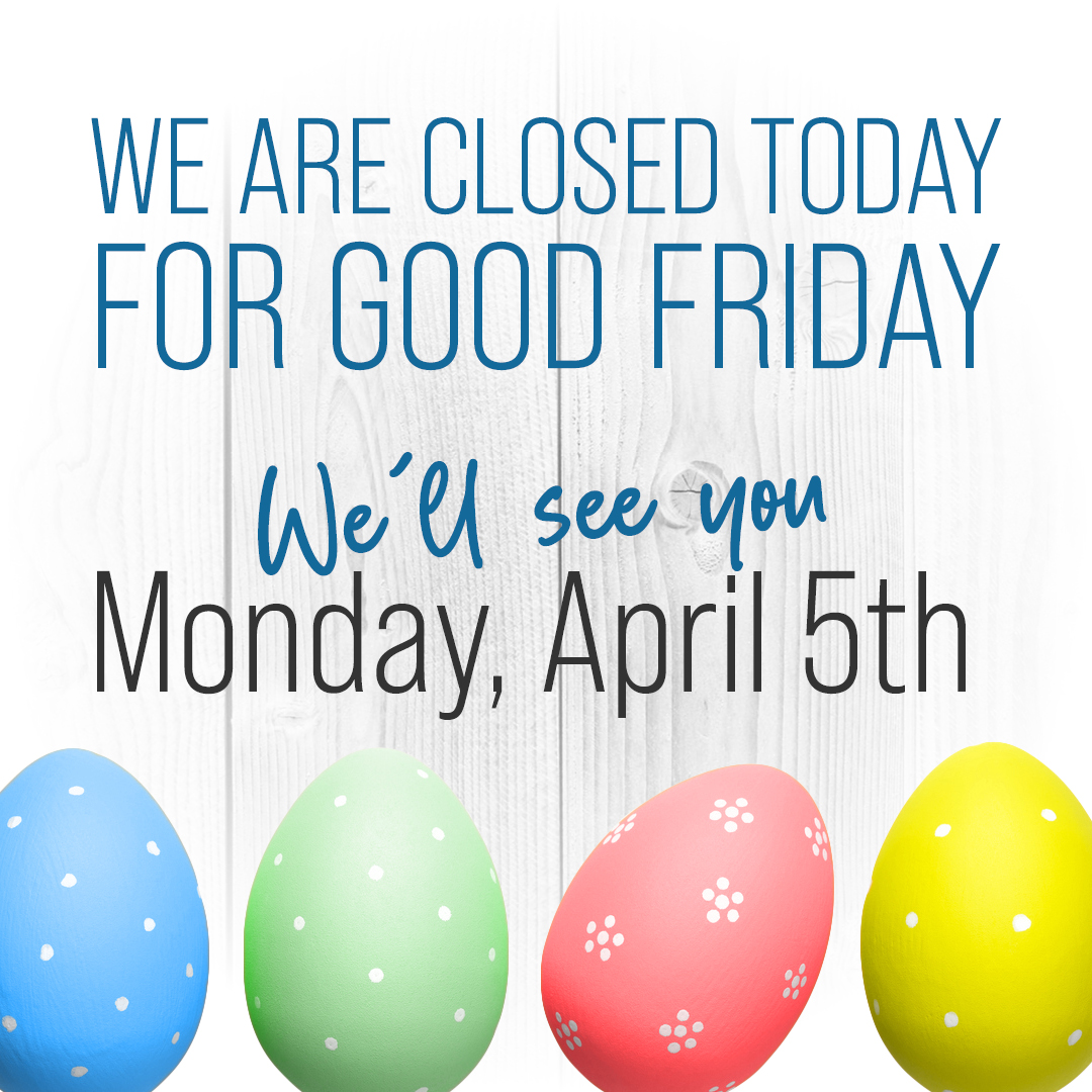 FastekInc's tweet photo. We are closed today for Good Friday. We hope you have a great long weekend, and we'll see you Monday 🐣

#stcatharines #barrie #simcoecounty #hamont #niagara #fastek #shoplocal #tools #toolstore #easter #happyeaster #goodfriday https://t.co/xVPm7cANXs