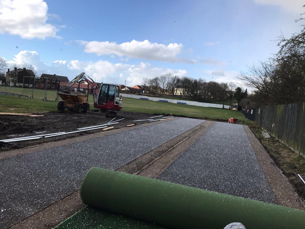 DurantSports_'s tweet photo. Works carried out recently to install a 2 bay non turf practice area at @HeysideCC #WeInstall #Cricket #PracticeAreas #NonTurf https://t.co/MLm9iUp56g