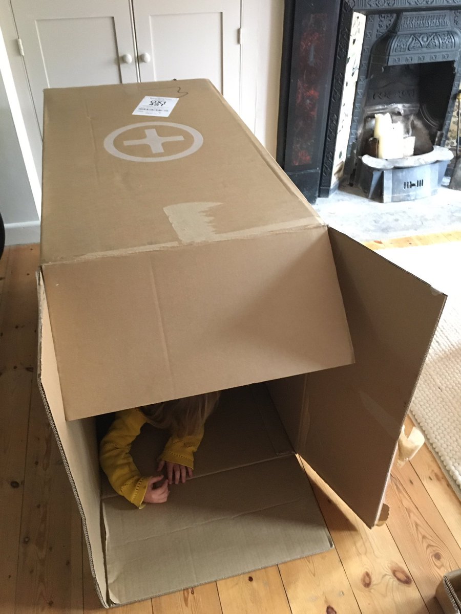 abouttimetocare's tweet photo. Thanks @madedotcom for our lovely new kitchen chairs that arrived over a week early. Didn’t realise you would also send a free den for Easter. Much appreciated by our daughter! https://t.co/RsZykXvawI