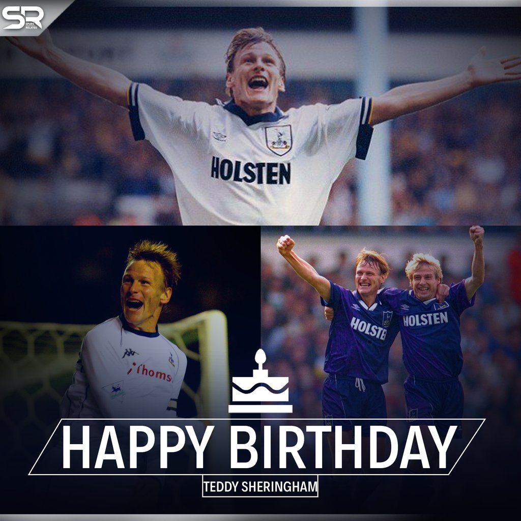 Happy 55th Birthday to Spurs legend Teddy Sheringham       ! .  