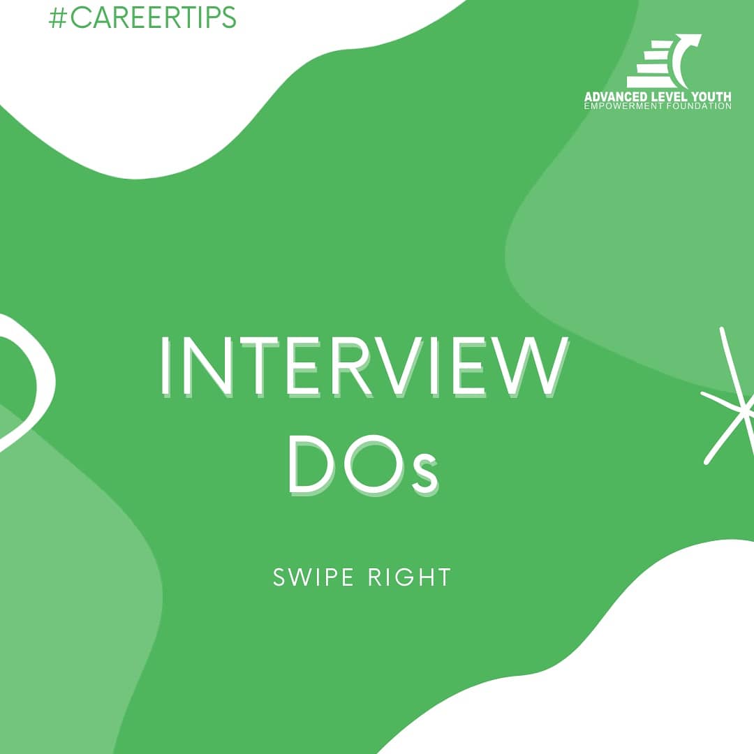alyefoundation's tweet photo. #CTOTW 
You hear a lot about what you shouldn't do at an interview. 

Here's what you should do 👇

-A thread- https://t.co/HadYrNxDB6