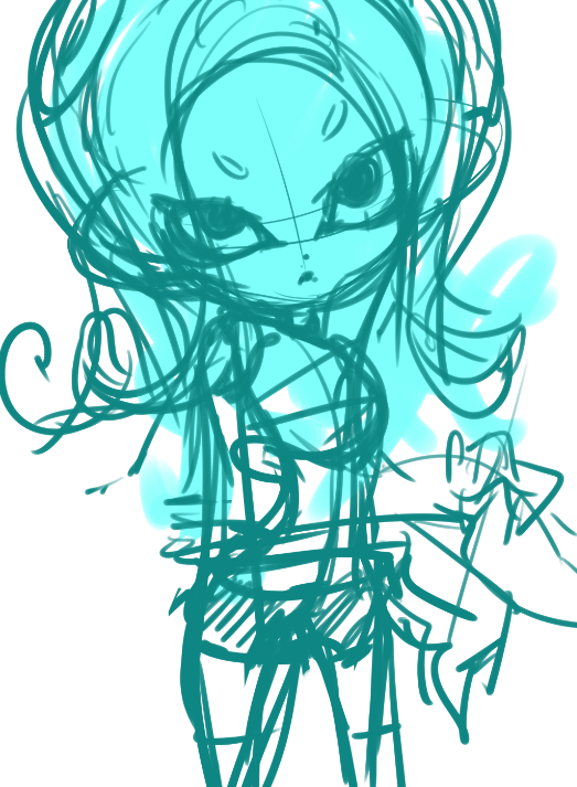 いやーお絵描きサボってたら人権なくなりつつあるよね このラフかわいいわー こいけのイラスト