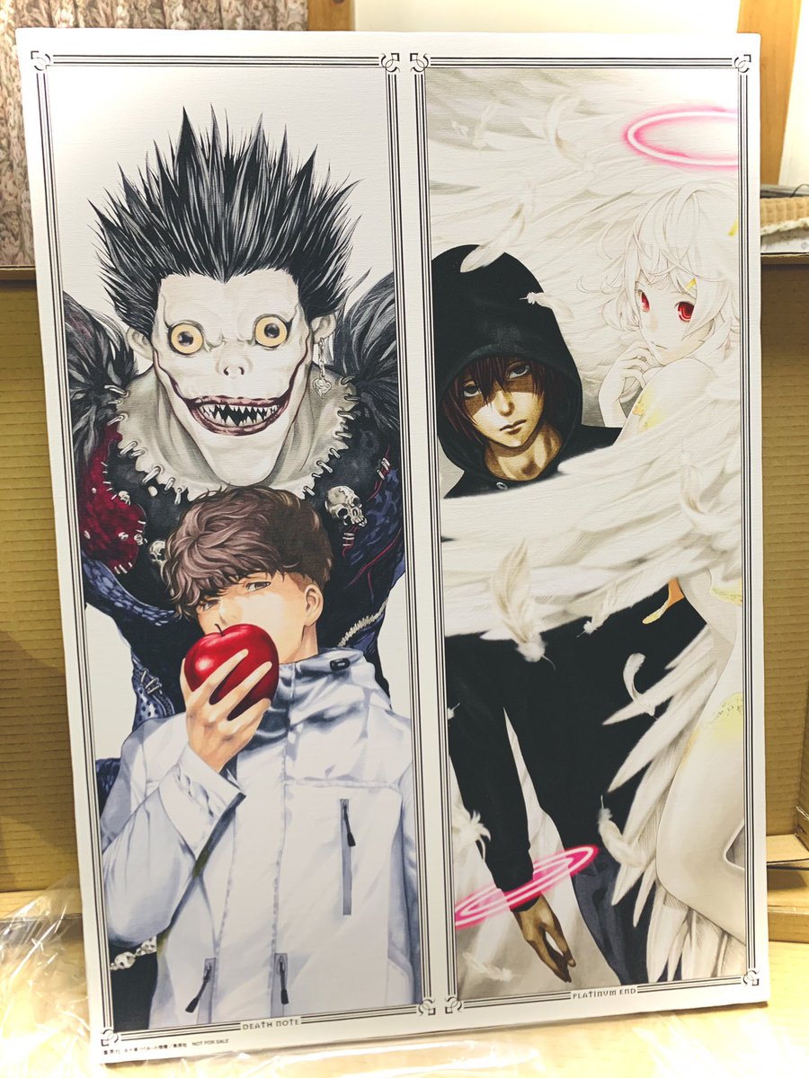 Pikayan つぼっこ プラチナエンド アニメ化 Deathnote 短編集 発売記念連動プレゼントbコース70名に当選 コラボアートボード でっか ラスト衝撃すぎてまだ気持ちの整理できてないけど小畑健 先生の美麗イラストがこんな Pikayan つぼっこ プラチナエンド アニメ化 Deathnote 短編集 発売記念連動プレゼントbコース70名に当選 コラボアートボード でっか ラスト衝撃すぎてまだ気持ちの整理できてないけど小畑健 先生の美麗イラストがこんな