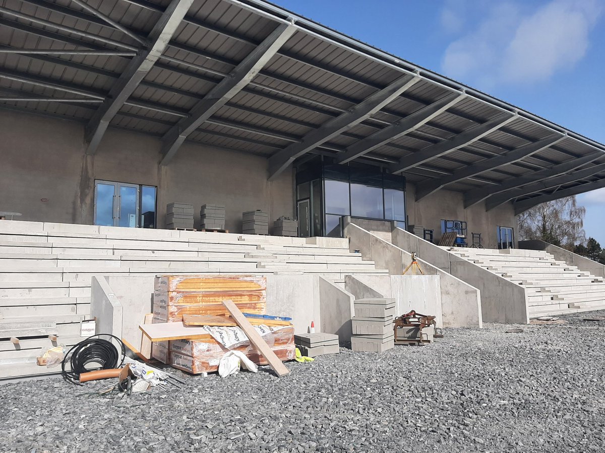 WeldersFC's tweet photo. A few more pictures of the progress of the New Stadium taken yesterday when former Secretary Fred Magee stopped by for a visit. 

Keep up to date with the New Stadium progress &amp; more on our website: https://t.co/sXMzzY6Z9K 

#Football #NewStadium #IrishLeague #Belfast https://t.co/ocsvJaWXWL