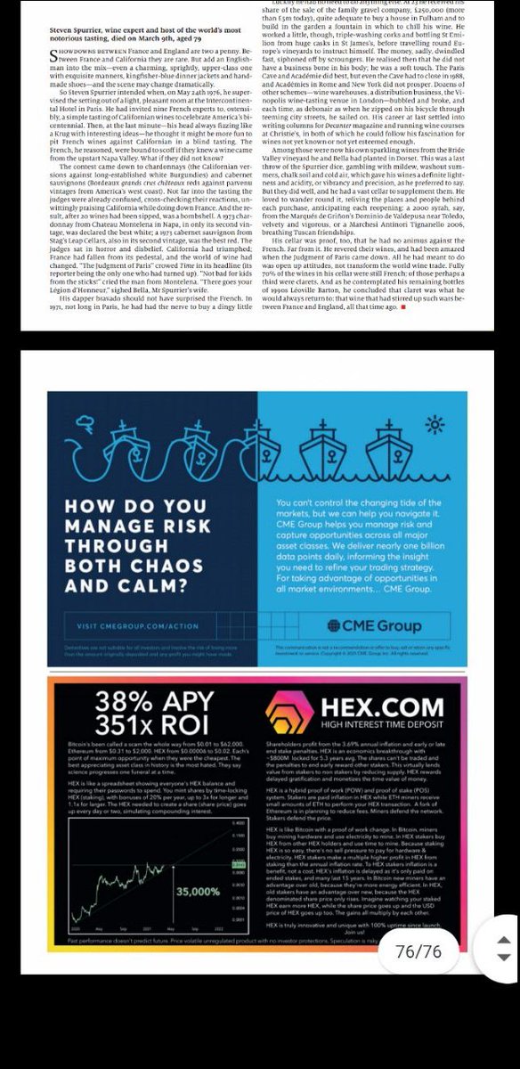 HEXcrypto's tweet photo. https://t.co/HR3lox5t1A ad spotted in the Economist magazine! https://t.co/o5eh4vdge7
