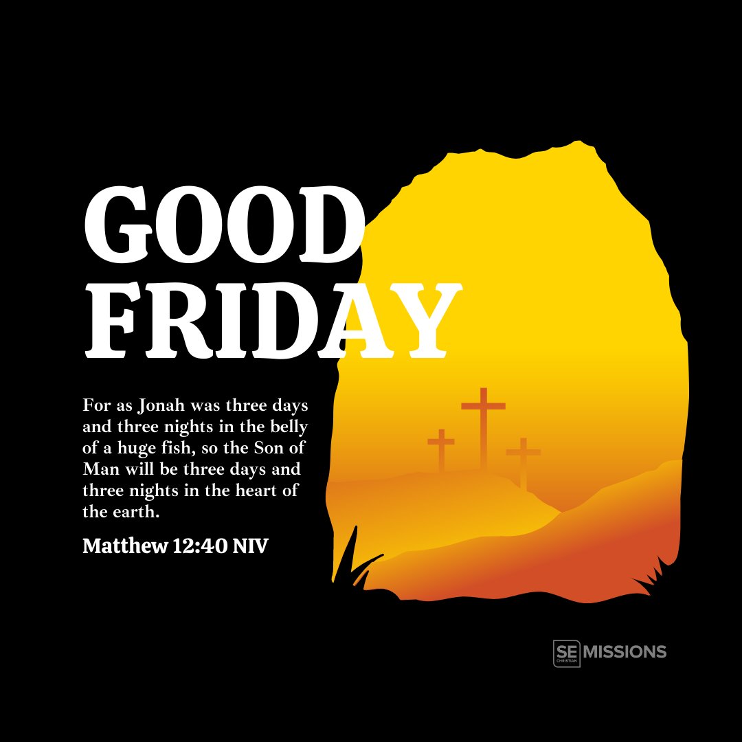 secc_missions's tweet photo. This weekend let's remind ourselves that God is in control, God is there for us, and God loves us enough to send his son, Jesus, to  die on a cross for our sins.

Let us praise God and worship Christ, who gave us salvation... it's GOOD Friday! https://t.co/5NOHrMtars
