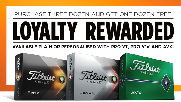 BDGC_ProShop's tweet image. Your Loyalty Rewarded
Titleist are running their ever popular 'Loyalty Rewarded' promotion from 2nd April - 4th May
Order 3 Dozen ProV1/x/AVX and receive 1 Dozen Free
This means you'll pay just £33.74 per Dozen!!
If you would like to order please contact the Pro Shop.