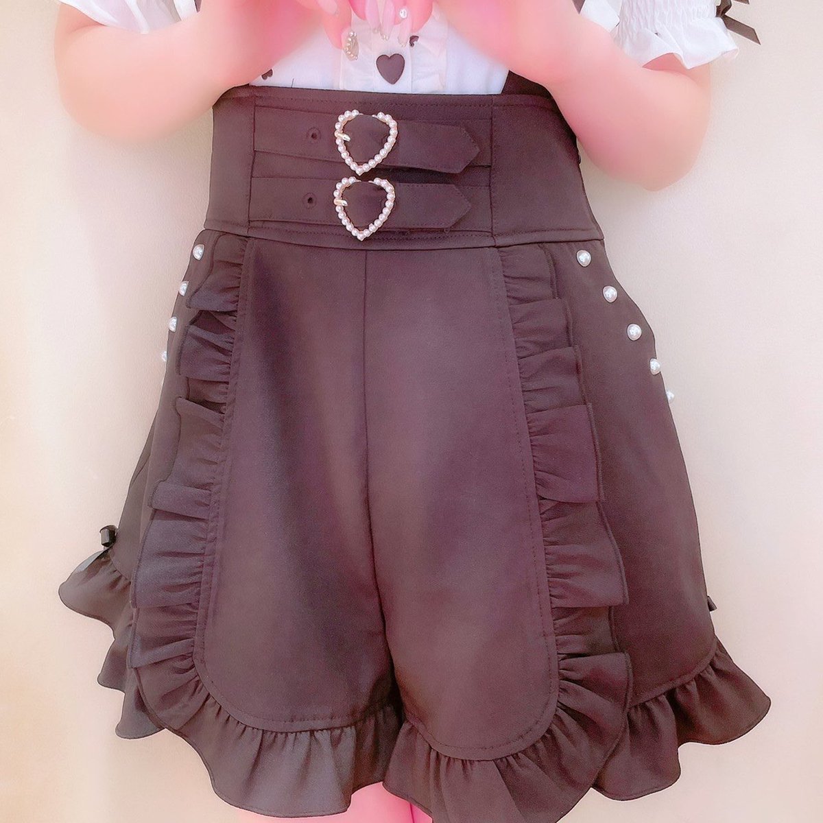 lizlisa リズリサ サス付ビジューベルトショートパンツ 『人気商品Time
