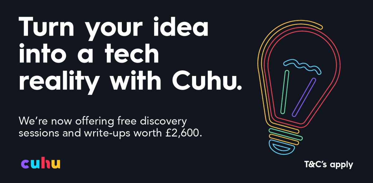 Happy Friday! Did you know that we're currently offering FREE discovery sessions? These sessions are a great opportunity for you to benefit from Cuhu’s expert guidance and specialist advice which will help you refine, define and drive forward your ideas. loom.ly/ycLfpic