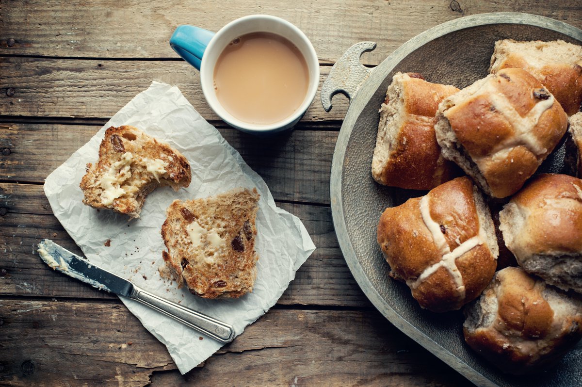 It’s Good Friday, pick up your hot cross buns! According to superstitions, buns baked on this day will never spoil, will protect against shipwrecks, and will also protect your home from fire. #GoodFriday #Easter #UK