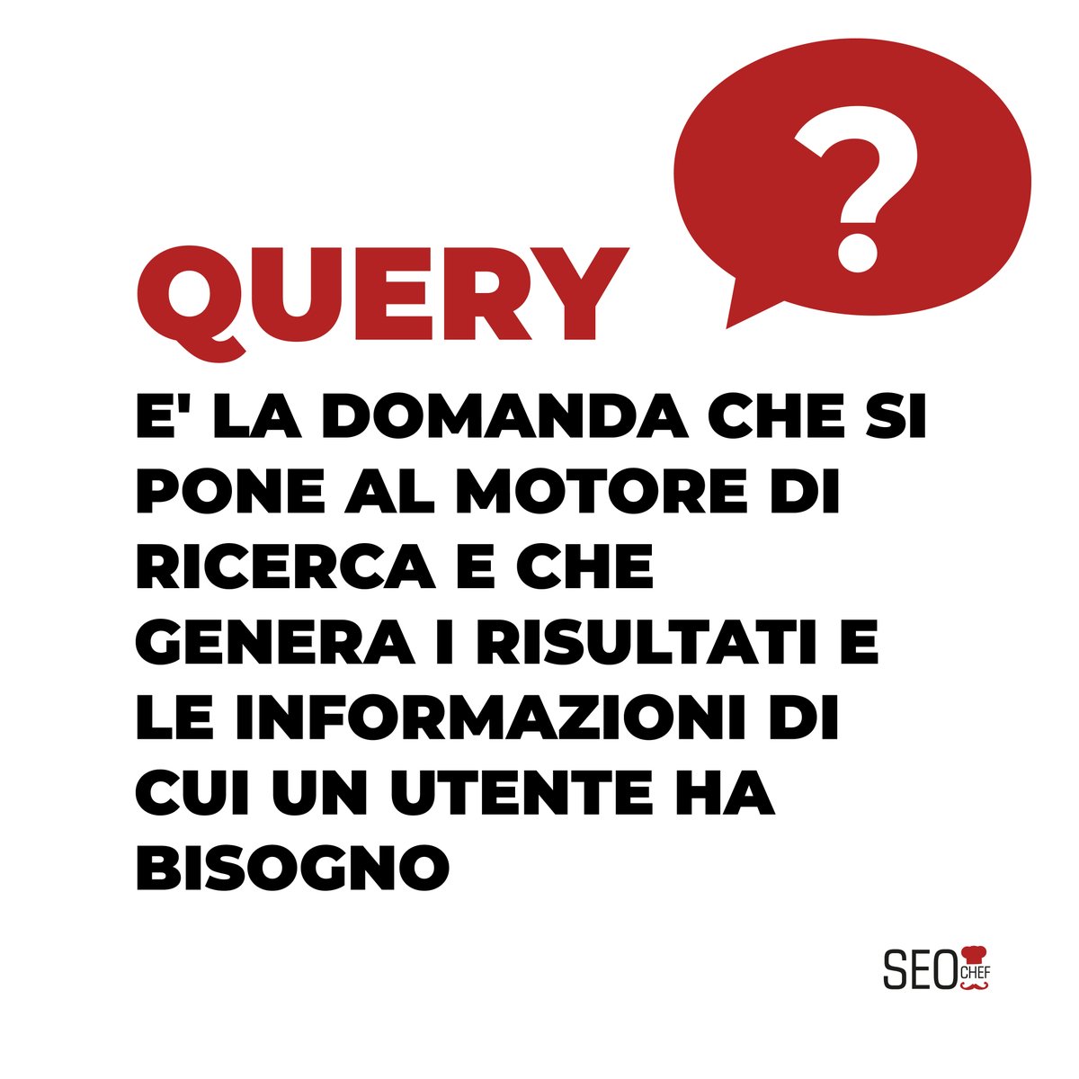 E' importante conoscere il tipo di domande che i tuoi potenziali clienti pongono al motore di ricerca, così da poter essere tu il primo a rispondere e a soddisfare il loro bisogno.
#query #seochef #webmarketing