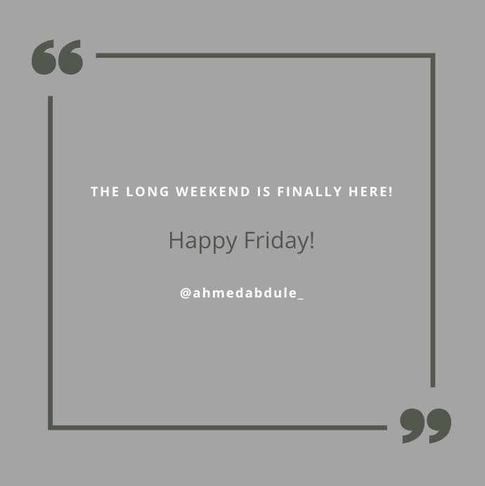 Happy Good Friday! 🌟

What are your long weekend plans? Are you still on the daily grind or are you taking it chill? ☀️

#GoodFriday #EasterWeekend #Goals #Success
