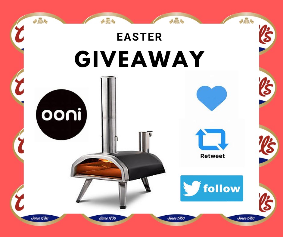 WallsPastry's tweet photo. GIVEAWAY!

Do you want a ooni pizza oven to use this summer?

 to enter
- Like this posts
- Mention one friend
- Retweet this post
- Make sure you are following wall's pastry

Competition ends on the 14th of April

#Win #Giveaway #ooni #pizza #prize #competition #freestuff #Walls https://t.co/1dHOwp7g1x