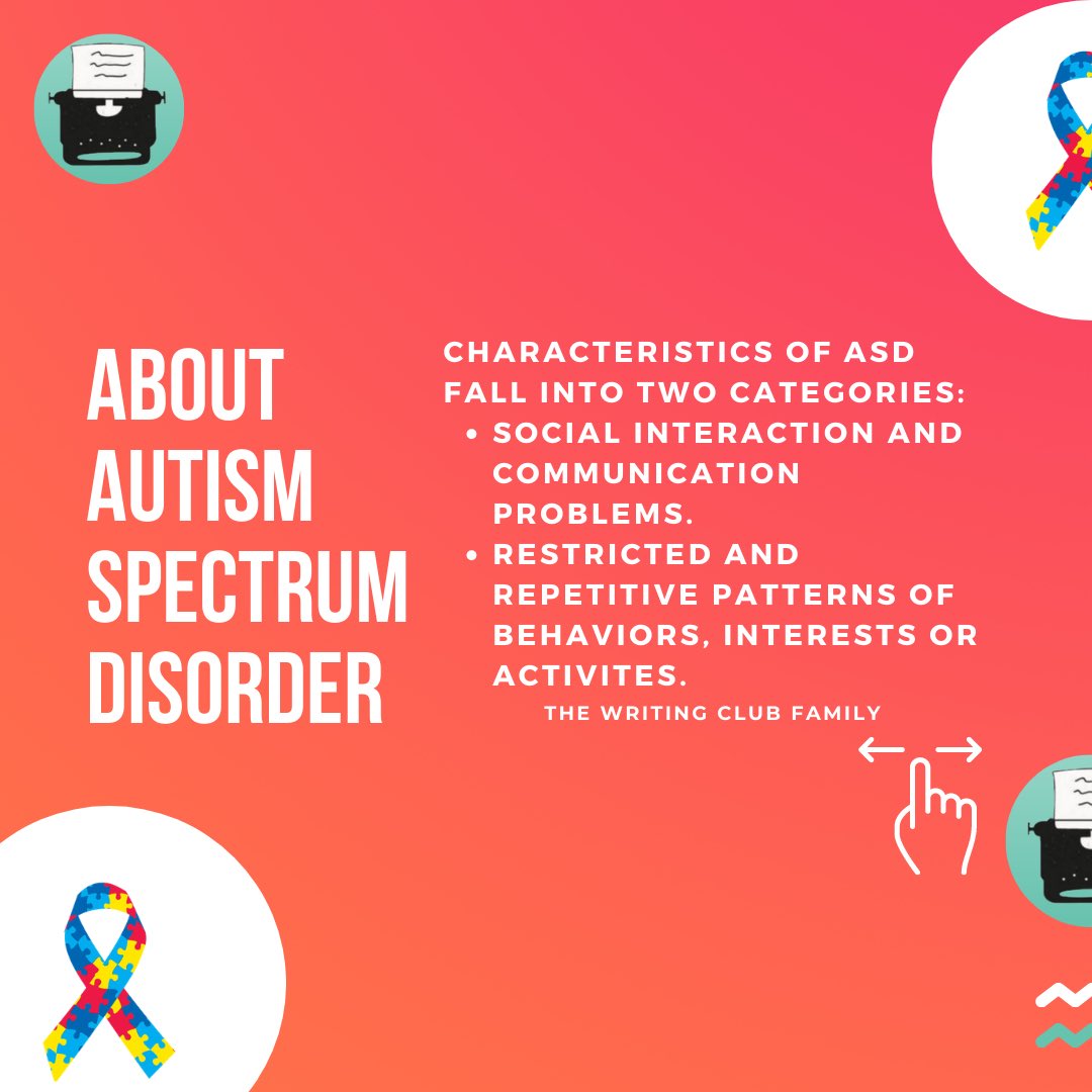 AUWritingClub's tweet photo. #WorldAutismAwarenessDay 
(5/5) https://t.co/4znAbHkR3M