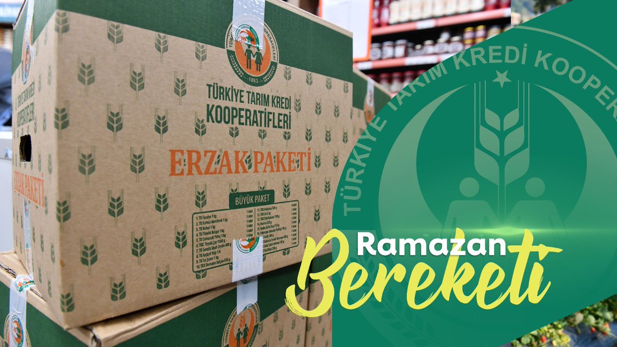 Çiftçilerimizin el emeği ile ürettikleri yerli, katkısız ve doğal ürünlerin yer aldığı erzak paketlerini vatandaşlarımızın ve kurumlarımızın talepleri doğrultusunda hazırlıyoruz.
#TarımKrediVar