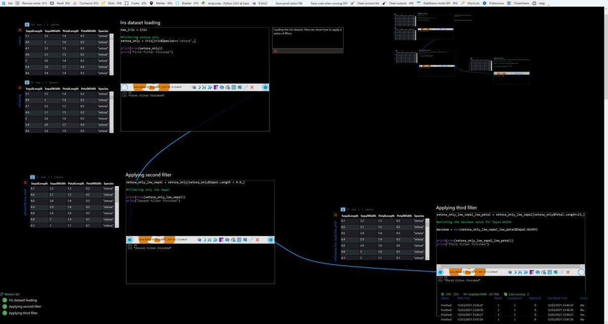 R dataframes shown next to each panel with R code

prython 1.50 prython.com

#RStats #Statistics #tidyverse