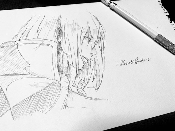 ハウル描きました! #模写 #ハウルの動く城