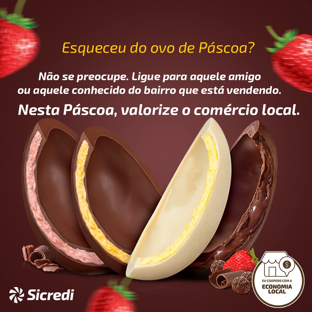 Aproveite a Páscoa 🐰 para valorizar aquele comércio do bairro, ou o amigo que faz doces. 🍰
Valorize o comércio local. 

#economia
#comerciolocal