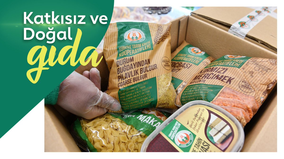 Çiftçimizin emeği katkısız ve doğal tarım ürünleri Tarım Kredi güvencesiyle sofralarla buluşuyor. 
#TarımKrediVar