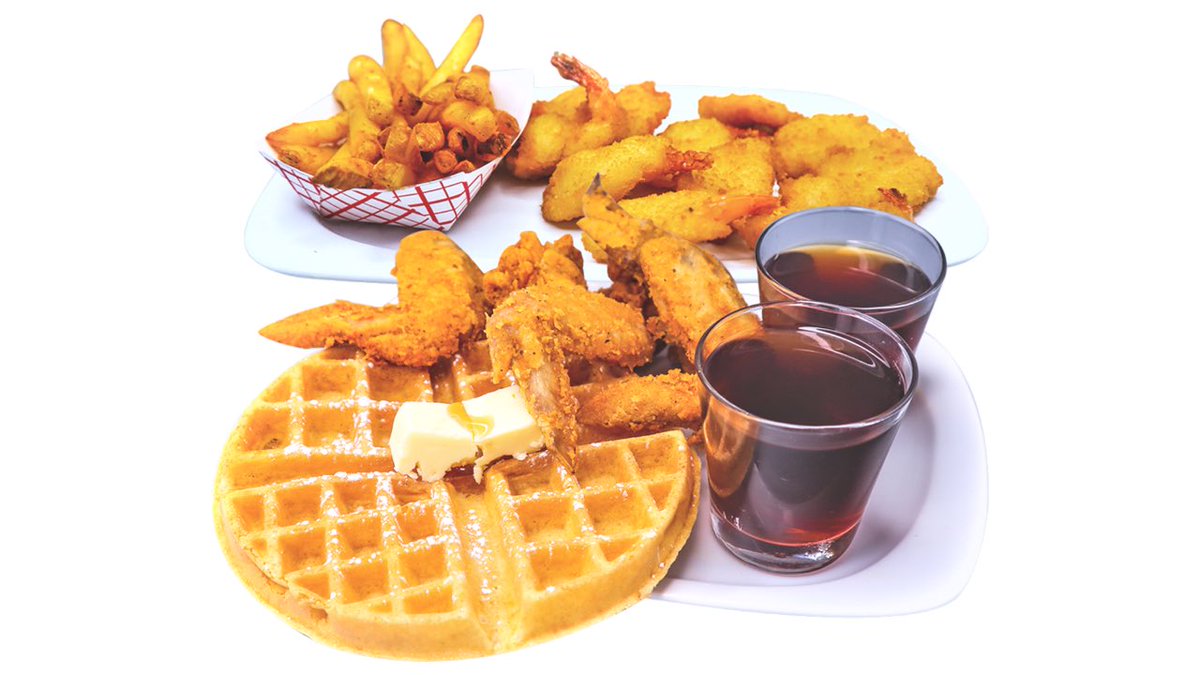 TheMoCoShow's tweet photo. Crown Fried Chicken at 9120 Rothbury Drive Montgomery Village, MD 20886 is the newest chicken and waffles spot in MoCo.  

Fried chicken, waffles, breakfast platters, Philly cheesesteaks &amp;more.
Stop by the restaurant or order them on @DoorDash &amp; @UberEats 

#sponsored https://t.co/onZqwdIBT3