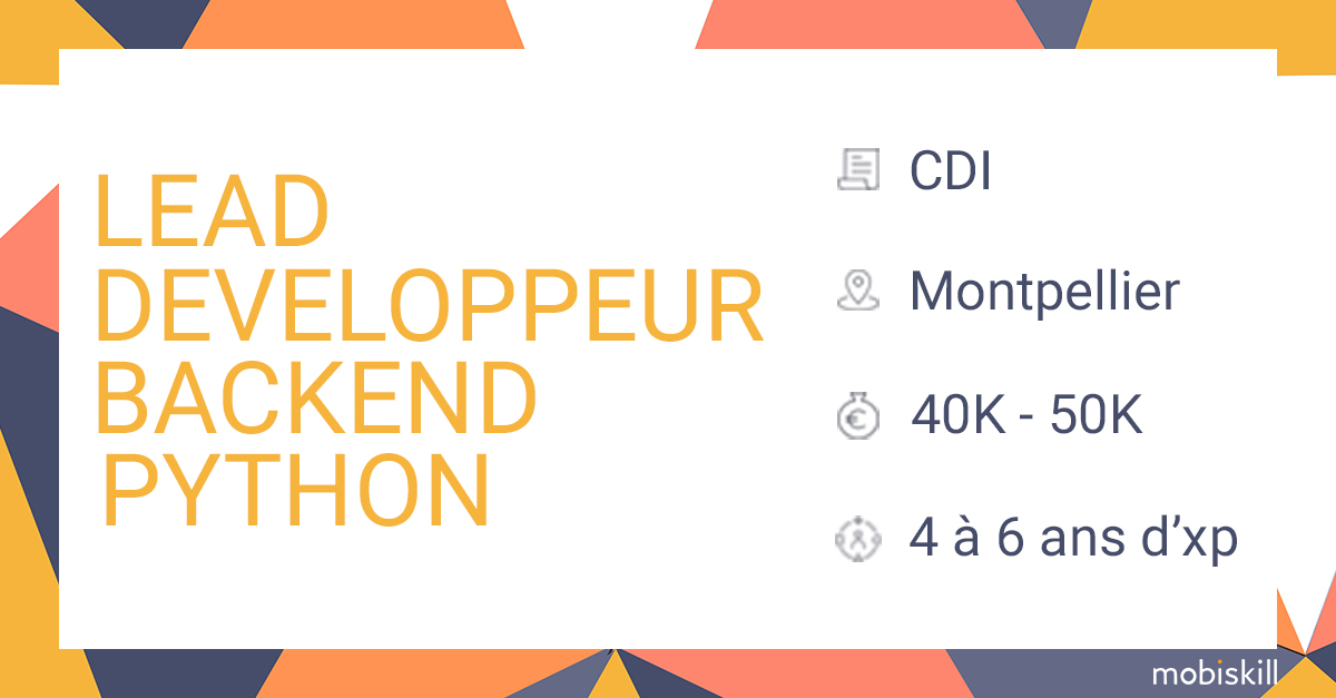 MobiskillJobs's tweet photo. #wanted
Société qui a pour but d’accompagner les entreprises dans la transformation de données clients en impact commercial sous forme d’un logiciel SaaS, à la recherche d’un lead dev backend Python !
https://t.co/NzDFLPSYoq
#i4emploi #backend #python #django #montpellier https://t.co/JCo90IeAIO