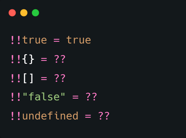 billyjov_'s tweet photo. #AstuceDev 😀
Le double point d'exclamation en #Javascript pourrais ameliorer l'écriture de certaines conditions et apporter une sérénité au code.
🚫 ATTENTION: quand faut-il faire attention à son utilisation ?🧐
https://t.co/7bzmTSEMlD
#100DaysOfCode #CaParleDev #webdev https://t.co/iszwBZWzeK