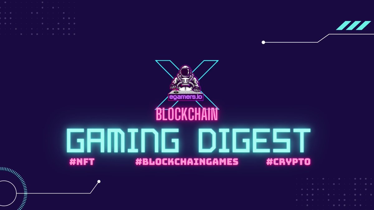 egamers_io's tweet photo. 🎶What's Poppin? Brand New Digest Just Hopped in.

🤜Here's the weekly recap. #NFT &amp; #BlockchainGaming.

👀Read: https://t.co/ruNAKer6Xs
📼Watch: https://t.co/Eg78yluBXD

Tags:#BlockchainGames #Playtoearn #cryptogames #gaming #cr7 #BlockchainGamingDigest
#ManchesterCity #Chiliz https://t.co/SKuVoB7Bnd