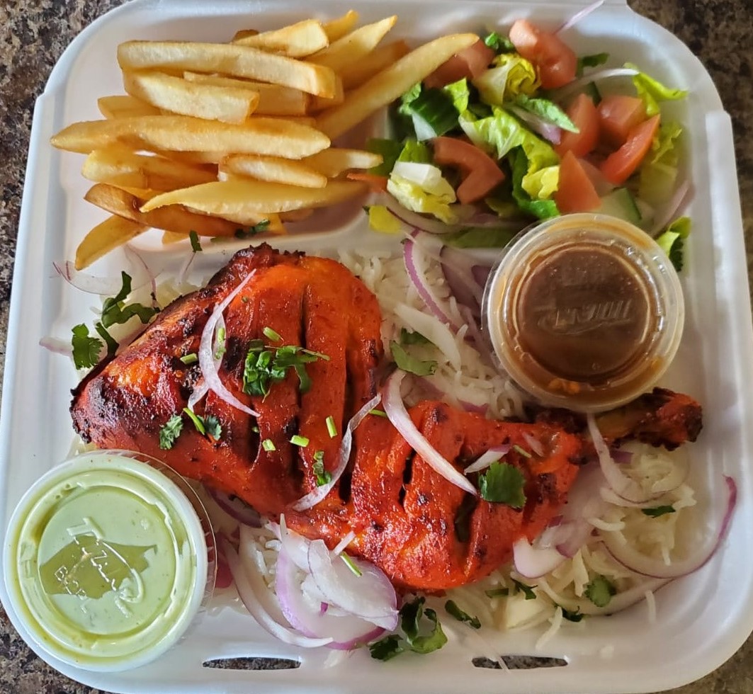 KitchenAyeshas's tweet photo. Our special of the day (Sunday March 21) is our #chicken #tikka #platter for only $11.99! This offer is valid for pickup orders only. https://t.co/b7BoNllQ4w