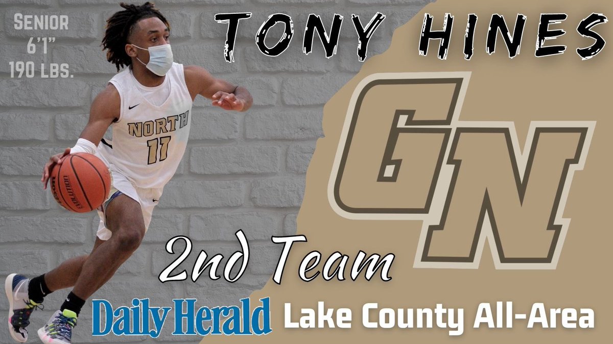 Congratulations to senior Tony Hines on his selection to the Daily Herald Lake County All-Area Team. #KnightPride