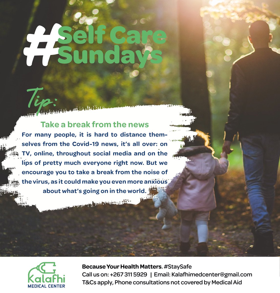 kalafhimedical's tweet photo. Frequent walks outdoors can do wonders for your health and wellness, here's your weekly #selfcaresunday tip from your number one provider in general healthcare 🙌🏾 https://t.co/ZRW5TAgg6p
