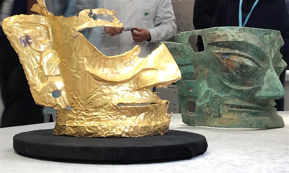 Chengdu_City's tweet photo. Chinese archaeologists announced Saturday that some new major discoveries have been made at the legendary #Sanxingdui Ruins site in southwest China, helping shed light on the unified, diverse origin of the Chinese civilization.

#SanxingduiDiscovery #archeology https://t.co/NSPVPmvAGX