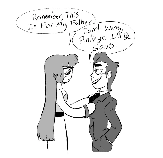 They planned to help the Professor's science career by talking to a party of big names... But Jack's making the "That's my future wife" face and it's not looking good. 