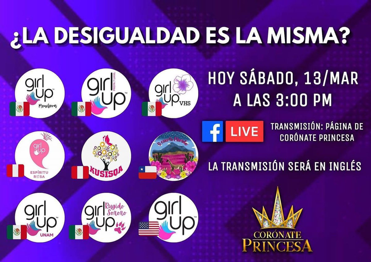EscCarlosGlez's tweet photo. Felicitamos a nuestras estudiantes de @CornatePrinces1 que demostraron su liderazgo y empatía con las causas que aquejan a la mujer.  Estas chicas no sólo llevaron su mensaje a nivel estatal e internacional. ¡Enhorabuena! 
🇲🇽, 🇦🇷, 🇨🇱, 🇻🇪, 🇨🇴, 🇵🇪, 🇧🇷 y 🇺🇸 https://t.co/GtdCS5V0vO