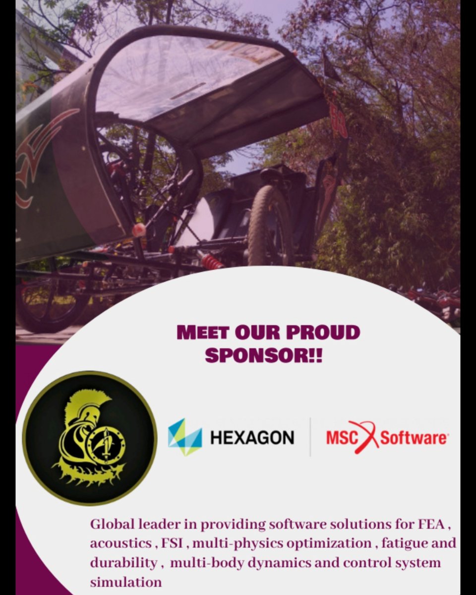 TeamAchilles1's tweet photo. We are delighted to announce that this season we have partnered up with @msc_software an industry leader in simulation technology.
Thank you for your support @MSCSoftware!!
#saenisefficycle2021 #teamachilles #mscsoftwares #conqueringinfinity https://t.co/Vd7oywWOL5