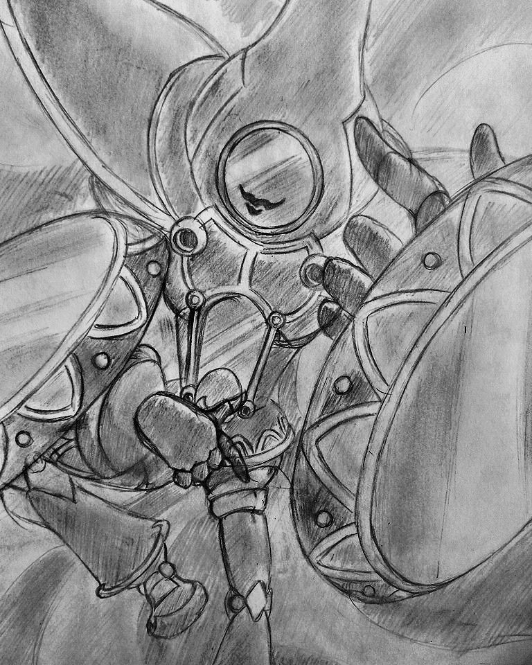 brunodgj's tweet photo. ¡Hey, hoy te presento el boceto de
Mercuremon (メルキューレモン)
El guerrero legendario de acero.
Es un digimon hada cuyo poder es brindado por el elemento del acero ya que es descendiente de AncientWisemon
#Mercuremon #digimon
#digimonfrontier #digispirit @jinkejinke https://t.co/f3tZi9QDOg
