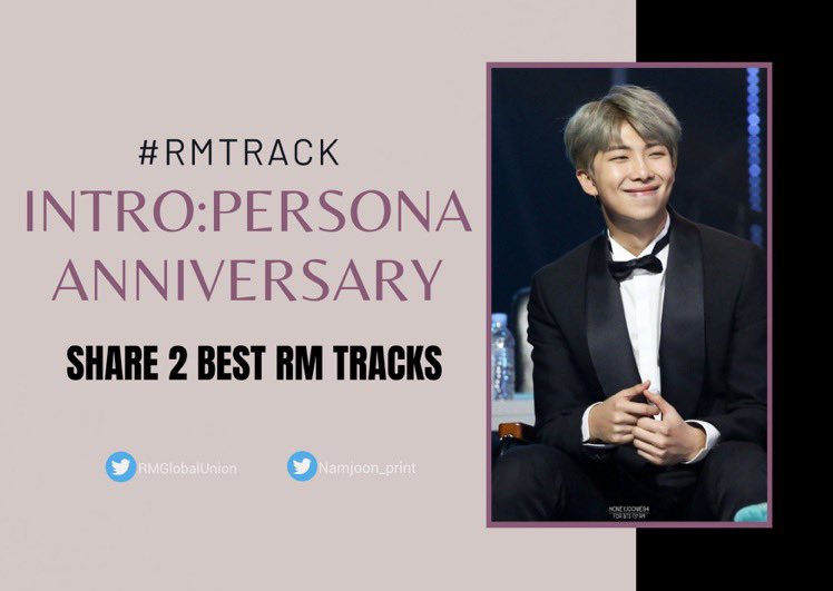 egp_Namjoon's tweet photo. 210321 || 💜

النهاردة اليوم الثاني من العد التنازلي بتاعنا للاحتفال بالذكرى السنوية لأغنية Intro:Persona 💕

شاركونا بسكرين شوت من الستريم بتاعكم مع هاشتاج #RMTracks

و قولولنا إيه آكتر اغنيتين بتحبوهم لنامجون؟

سبوتفاي:
https://t.co/YcW61Slhvi

يوتيوب:
https://t.co/lIcd0lJkSv https://t.co/yIEW5ER2Of
