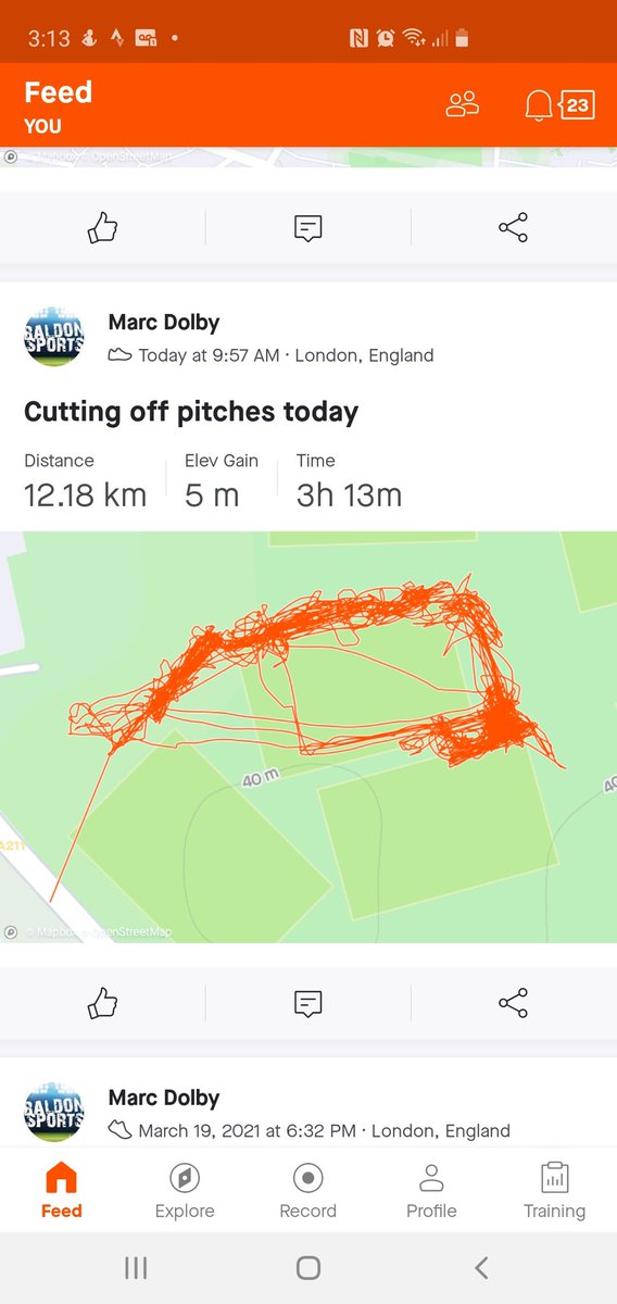 baldonsportsfc's tweet photo. @baldonsportsfc Cutting off pitches today in preperation for the return just me and my mower against the world.πΊ
Got my daily steps in at the same time #bonus
#grassrootsreturn
#teambaldon https://t.co/EkDfRtcb7L