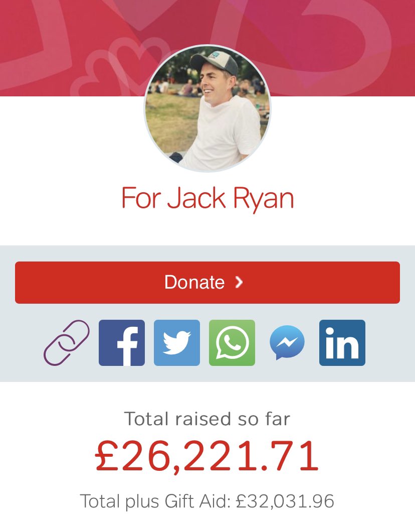 Come on we’ve got this! Can we make £30,000 #InMemoryofJackRyan on this special weekend? Check out #MoveForJack to see the challenges &amp; adventures of so many over the last 2 days! We’re raising money for <a href="/AVFCFoundation/">Aston Villa Foundation</a> &amp; <a href="/Ldn_Ambulance/">London Ambulance Service</a> bit.ly/Move4Jack #WHUARS #HEITS