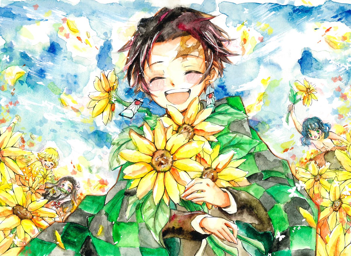 炭治郎 炭治郎の笑顔しか勝たん ひえ 今更素敵な企画に気付いてしまった そら ガッシュ再熱のイラスト